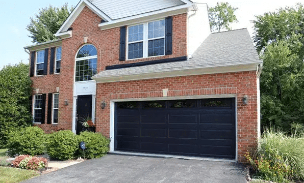 Black Garage Door