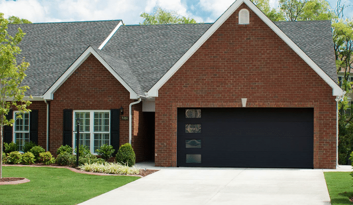 Modern Black Garage Door