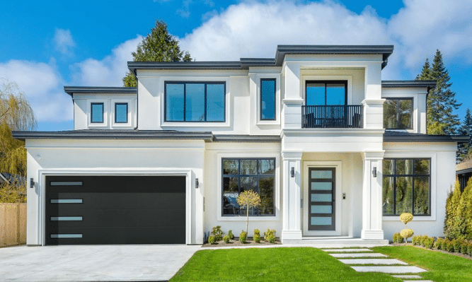 Modern Black Garage Door