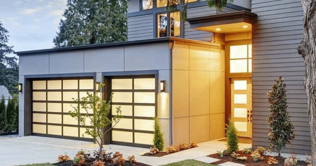 glass garage door window
