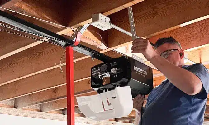 Person checking damage 
