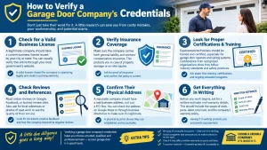 How to Verify a Garage Door Company's Credentials: 8 Checks to Run Before You Hire
