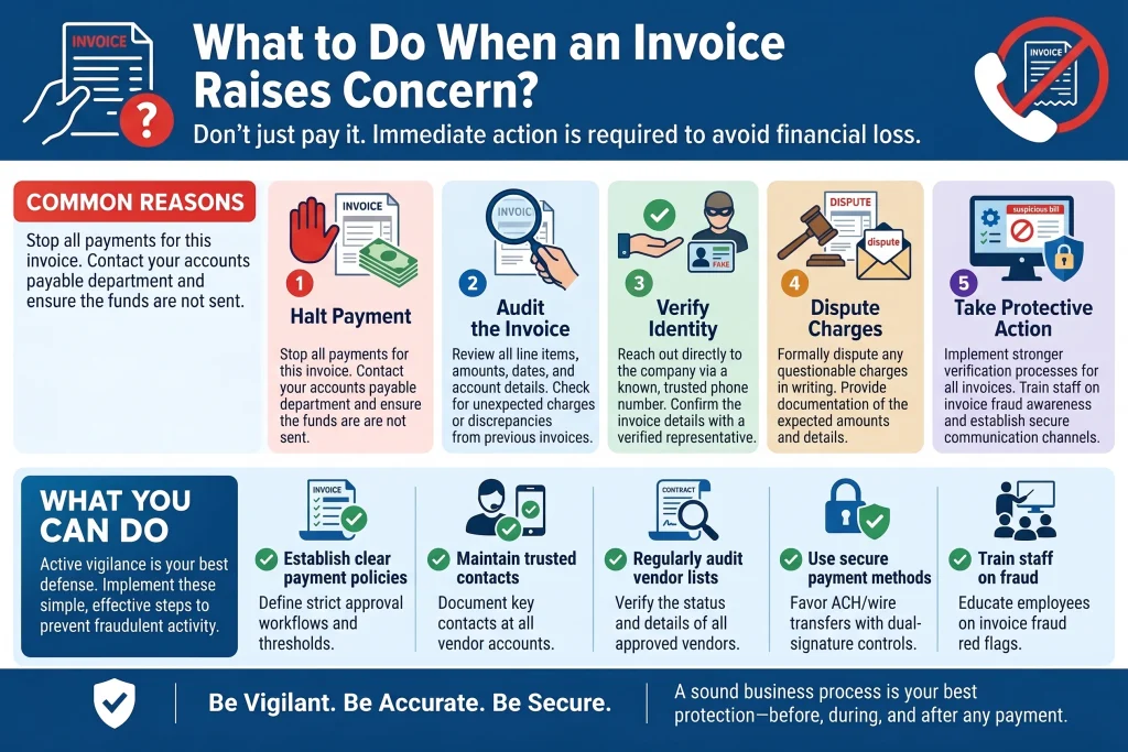 Steps to Take When an Invoice Raises Concern