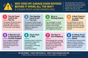 Why Does My Garage Door Reverse Before It Opens All the Way? 8 Causes Most Homeowners Miss