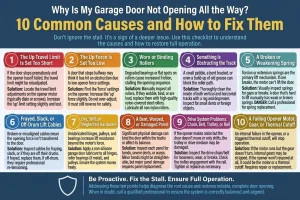 Why Is My Garage Door Not Opening All the Way? 10 Common Causes and How to Fix Them